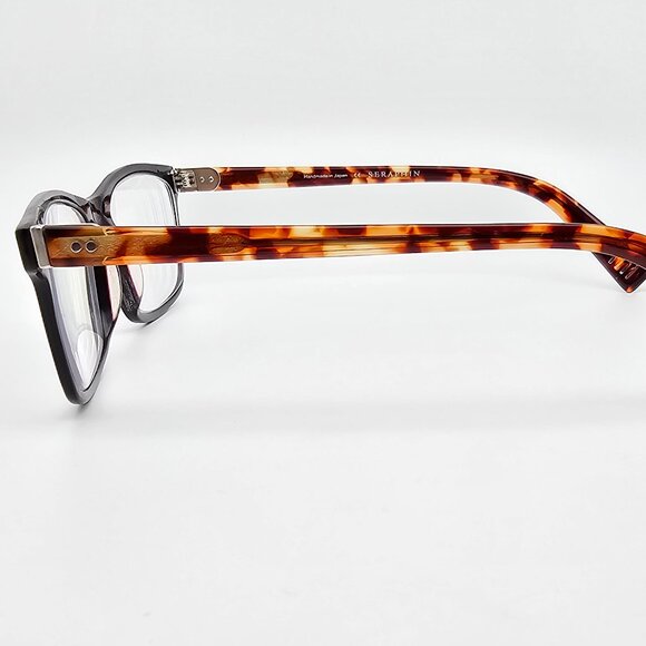Seraphin by OGI Westbrook 8872 Black Dark Tortoise Eyeglasses Japan 51-17-145 - Picture 3 of 16